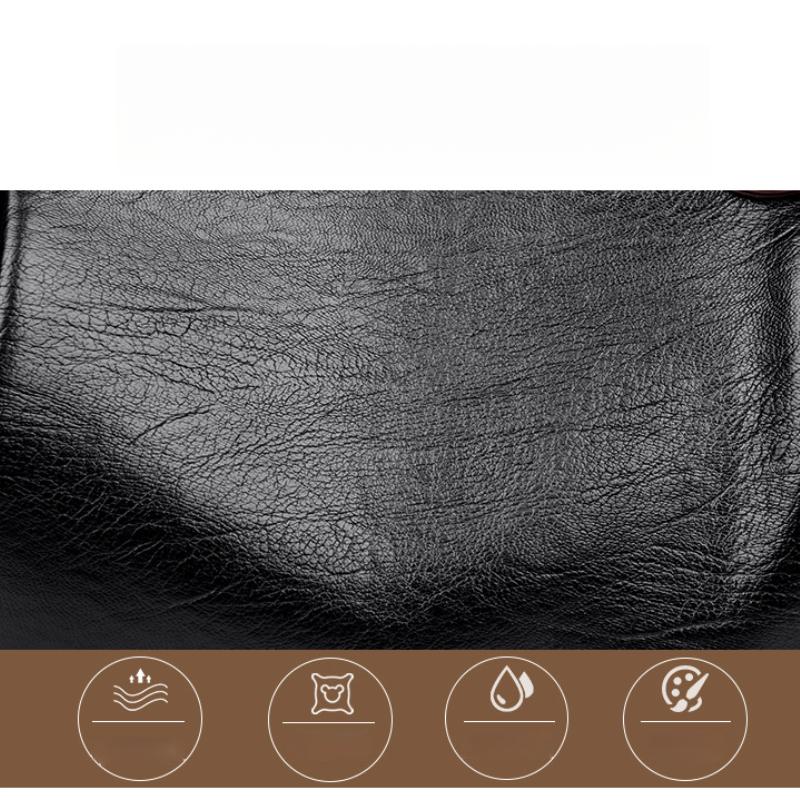 Retro Leather Female Multi-pockets Shoulder Crossbody Bags for Women Large Capacity Handbag Messenger Tote Bag