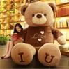 Giant 80/100cm Soft Teddy Bear Plush Toys Brown Bear Super Heart Hugging Pillow Cushion Valentine's Day Birthday Gift Girlfriend