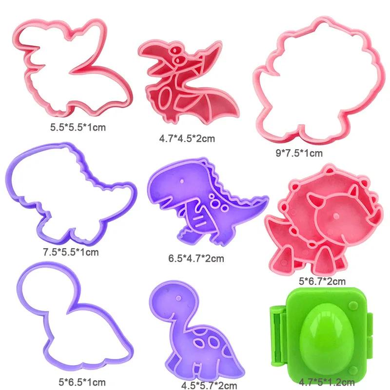 Dough Play Tools for Kids Dough Accessories Molds Dinosaur Fruit Roller Cutter Scissor Playdough Clay Mold Children DIY Toys