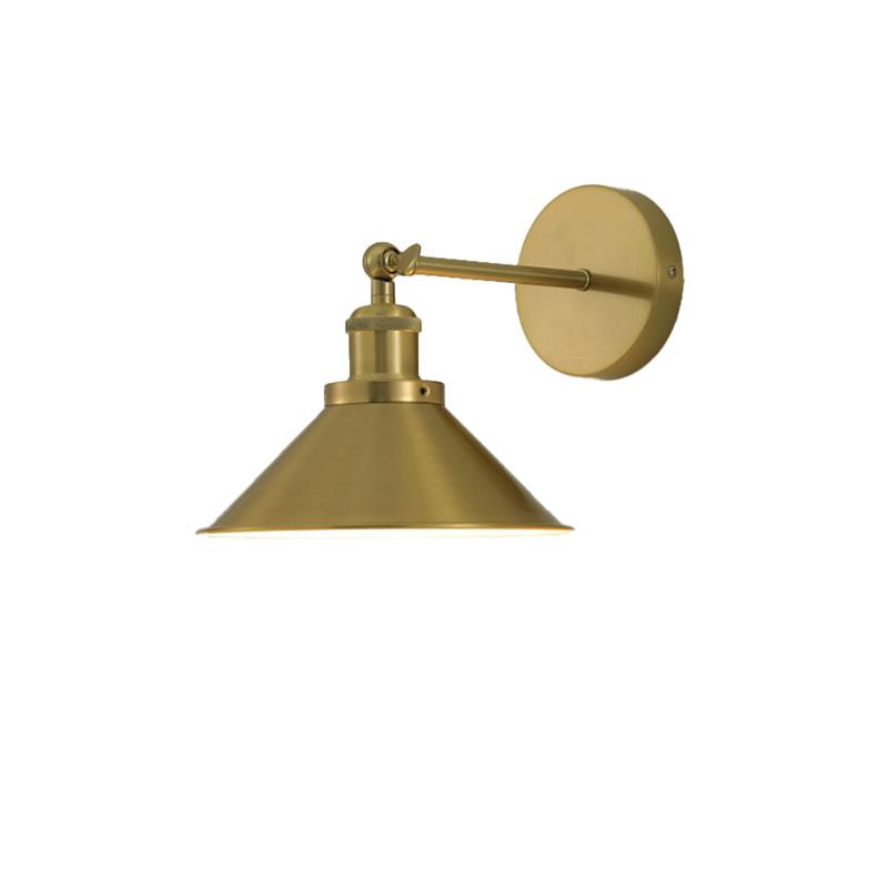 Wall Sconce Living Room Bedroom Bedside Vintage Iron Wall Lamp BlackCopper Indoor Decoration Lighting AC85265V