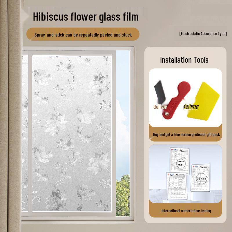 Thick Frosted Privacy Window Film for Bedrooms & Living Rooms