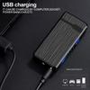 1Pc New Windproof Metal USB Lighter Torch Lighter Jet Dual Plasma Arc Lighter Gas Electric Butane Chargeable Pipe Cigar Lighter