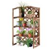 3-Tier Wooden Plant Stand Shelf, Flower Pot Holder Display Rack for Outdoor Indoor, 75 X 38 X 120cm