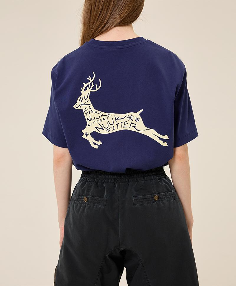 NUUKFITTER Heavy Cotton Logo T-Shirt [Navy]