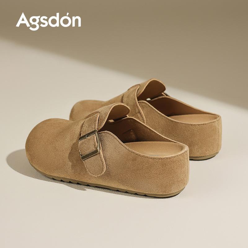 Platform Muller Shoes Women's New Spring Muller Bag Head Half Slippers Lazy One Pedal Single Shoes