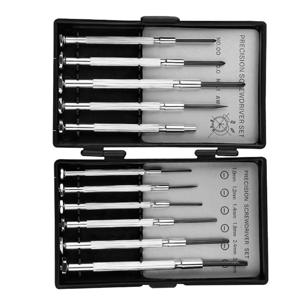 

11x Черный 11 шт. Съемник задней крышки часов Ремонтный гаечный ключ Инструмент Набор инструментов для регулировки часов Инструмент для снятия звеньев часов Открывалка для ящика с инструментами