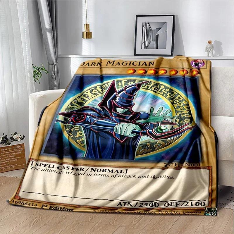 Dark Magician Throws Blanket Super Soft  mythical fantasy kawaii Blanket for Travel Bedding Couch Sofa Bed Blanket Birthday Gift