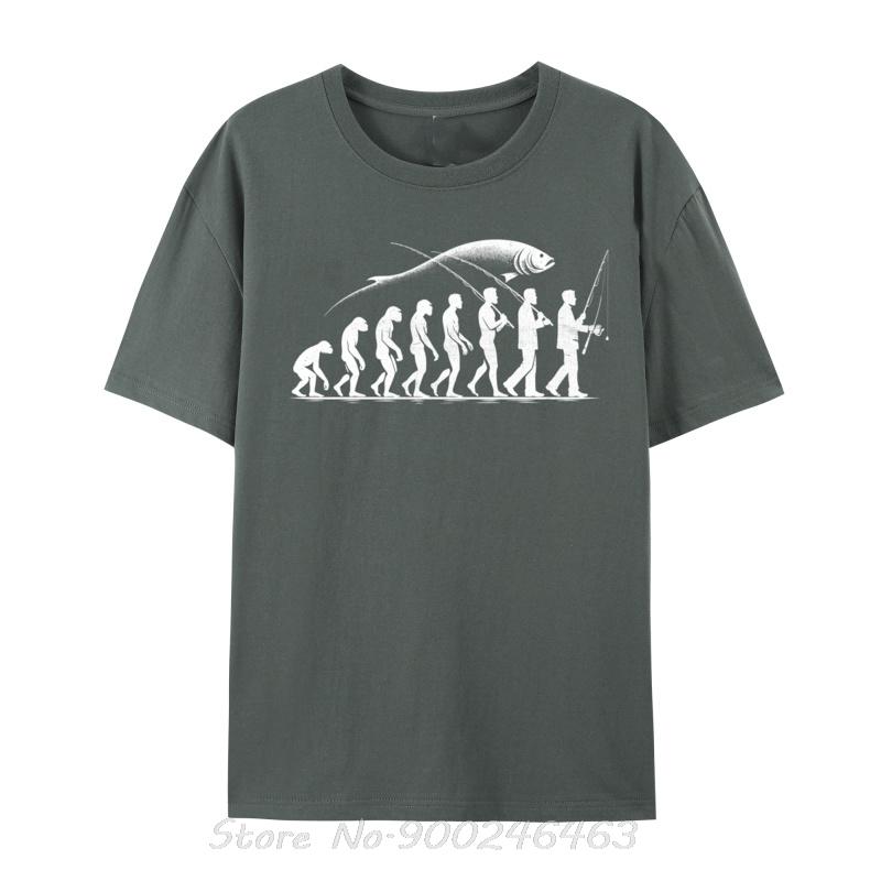 Evolution Fishing Fish Trout Angler Fisherunisex Bass Anglers Tshirts For Unisex Cotton Tops Cotton Fitness T Shirt Oversized Tees