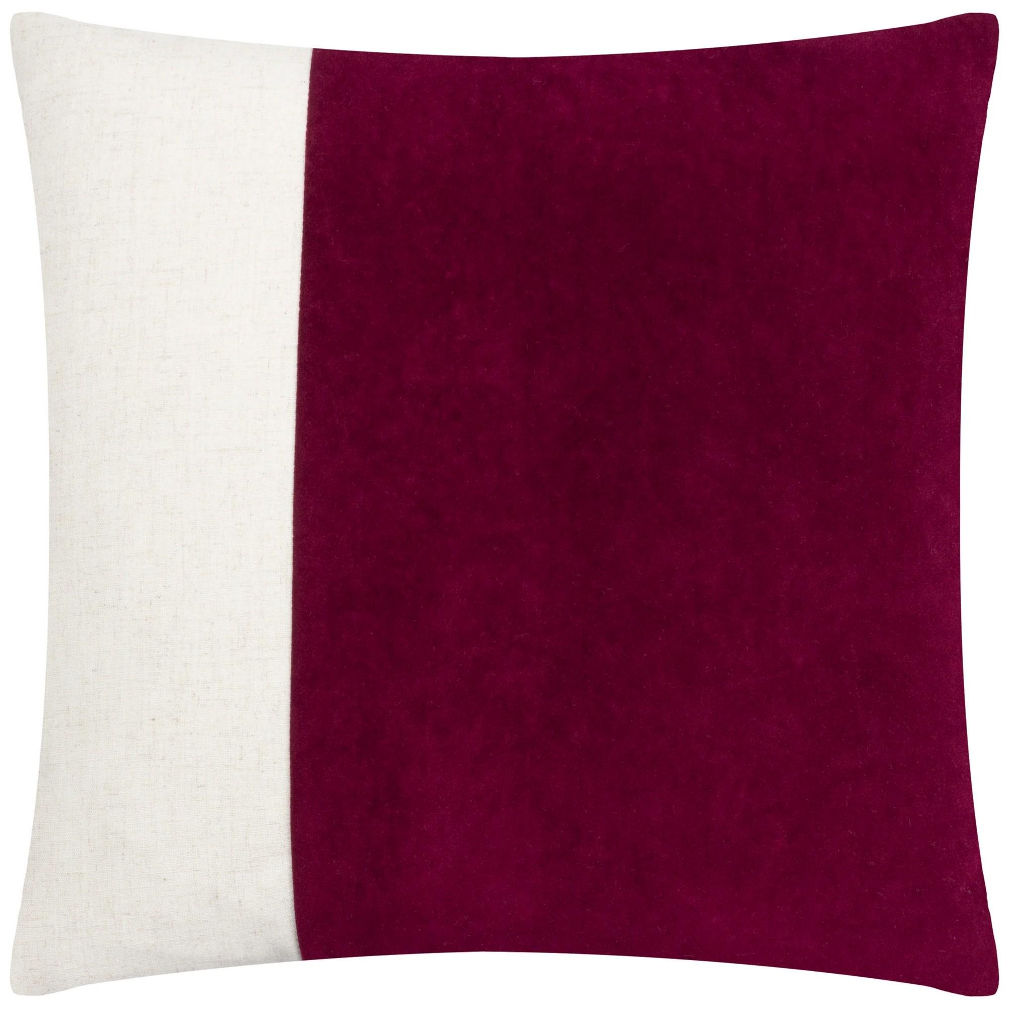 Furn Fodera per cuscino in velluto lavato Coba 50cm x ciliegia