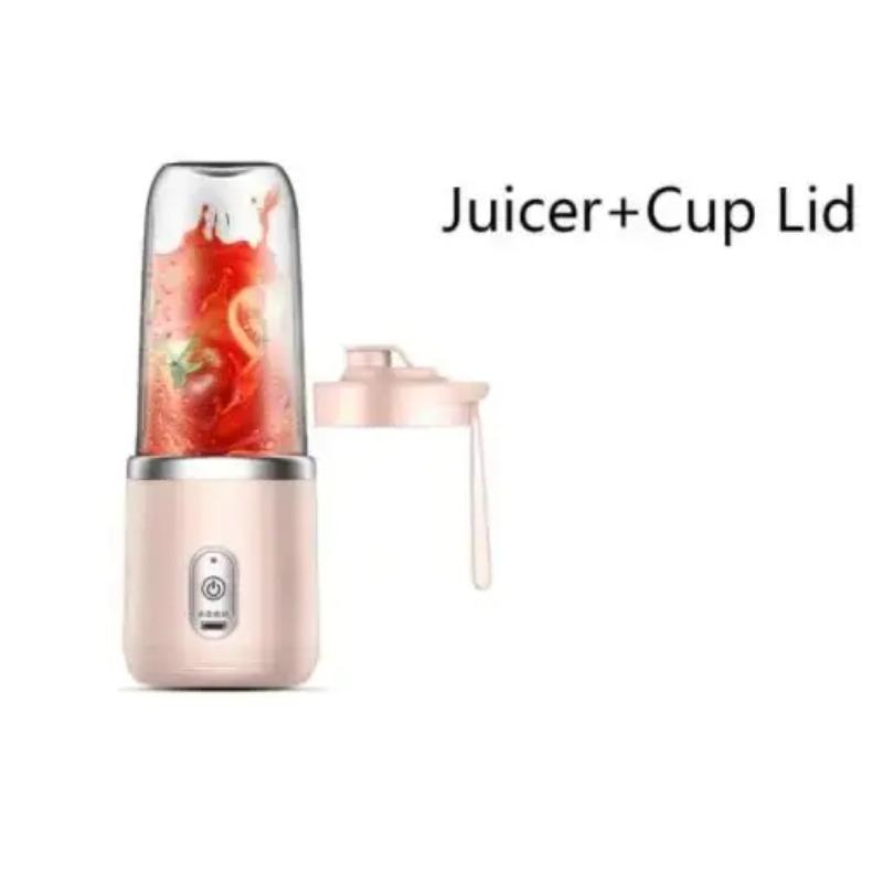 

NEW 400ml Portable Electric Juicer Blender - USB Rechargeable Fruit Juicing Cup for Lemon, Orange & Smoothies - 2 Cups Included