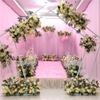 100CM Romantic Wedding Flower Wall Arrangement Artificial Road Lead Flowers for Wedding Party Arch Flowers Garland Backdrop Home Party Decoration