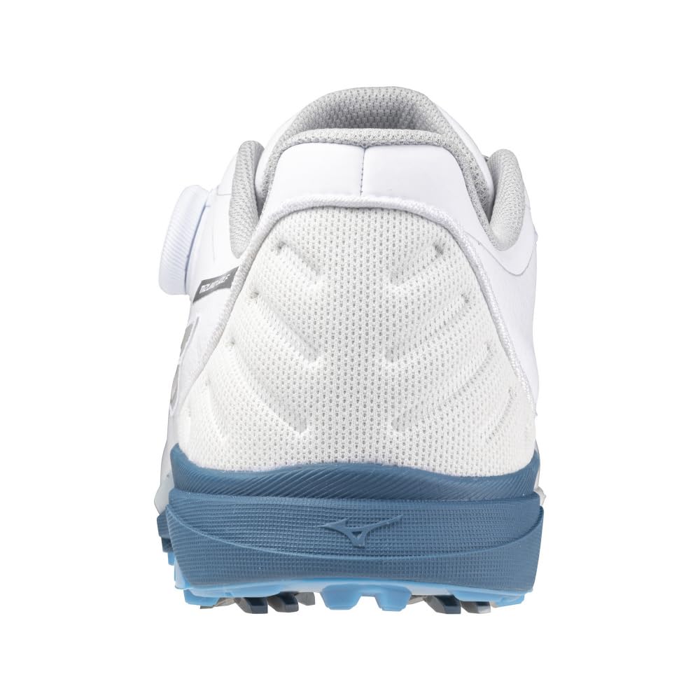 Mizuno Nexlite UW Boa Golf Shoes, Wide, Men's, White/Blue, Size 27.0 Cm, F