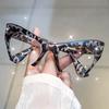 Fashion Full Frame Cat Eye Reading Glasses Clear Lens Simplicity Decorative Glasses Computer Spectacles for Women Men