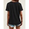 Women Muscular Duck Print T-Shirt Crew Neck Short Sleeve Casual Graphic Tee Top