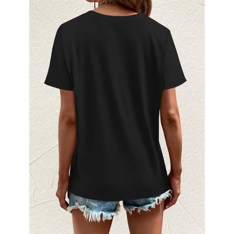 Women Muscular Duck Print T-Shirt Crew Neck Short Sleeve Casual Graphic Tee Top