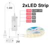 Under Cabinet Collection Display COB LED Strip Light Wardrobe Closet Lamp Penetrable Wood Door-opening Sensor Sync Control