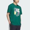 Adidas SS25 Value Range Gfx Fashion Simple Round Neck Short Sleeve T-Shirt Men Tops University-Green KB2830