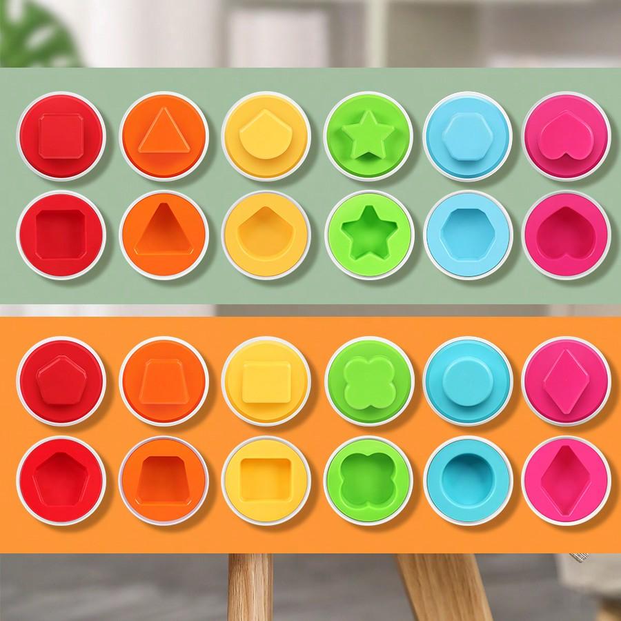 Dinosaur Matching Eggs Toys Fine Motor Toys Toddler Toy For 2 3 Years Old Girls Boys 18 Months Kids 12 PCS Color Eggs Match,Count Eggs Educational Toy