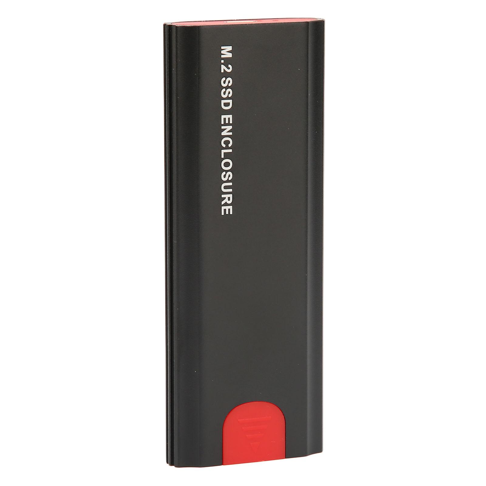 

Корпус M.2 NVME SSD, высокоскоростная передача данных 10 Гбит/с PCIe NVMe m Key Адаптер корпуса M.2 SSD чёрный