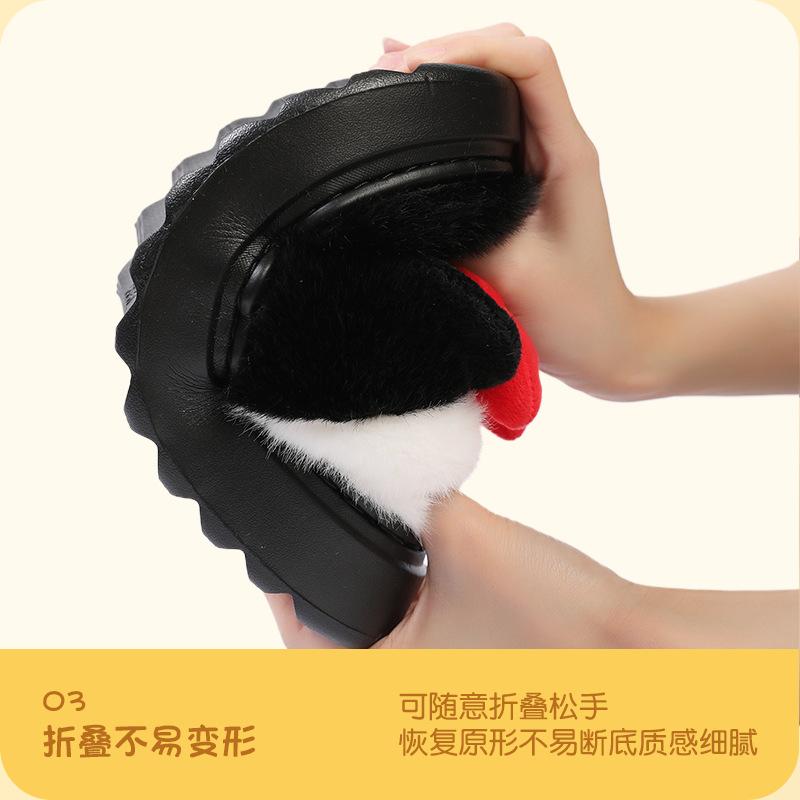 Nambowan cartoon cute cotton slippers men Mickey home indoor warm and velvet thick bottom genuine couple slippers women