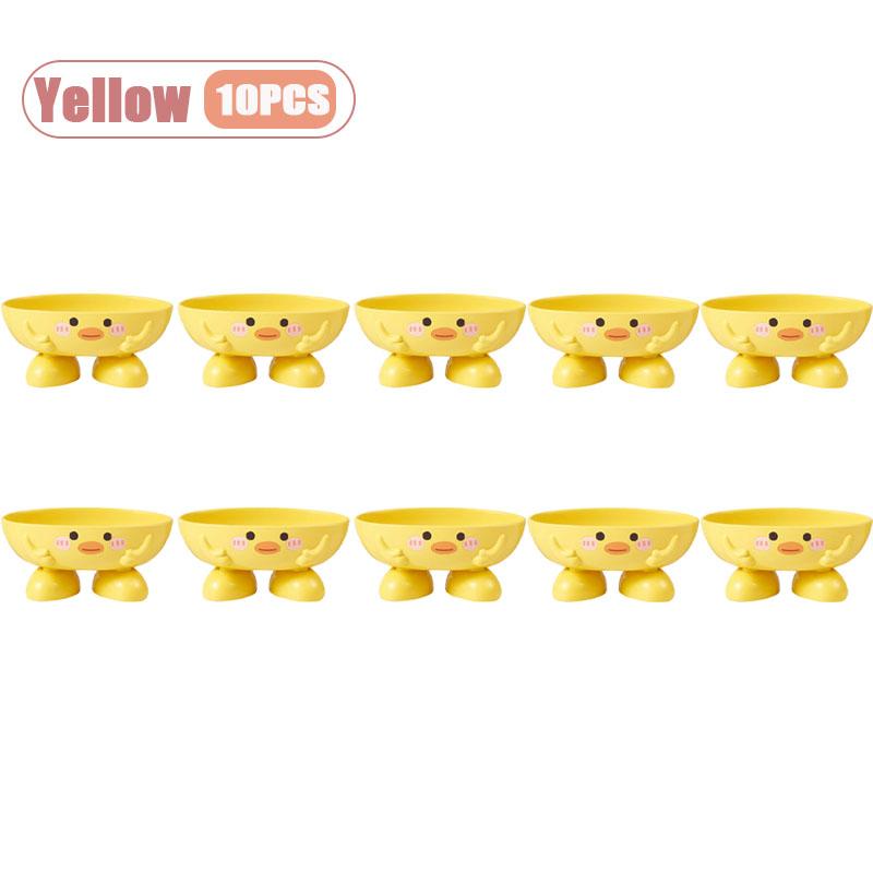 Cute Yellow Duck Soap Dish Creative Soap Holder for Bathroom Durable Plastic Shower Organizer Fun Gift for Bath Accessories