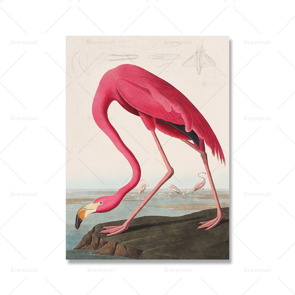 Wall Eclectic Colorful Print Maximalist Home Decor Ichijo Narumi Red Crane Bird Horse Riding Canvas Painting Poster Wall Picture