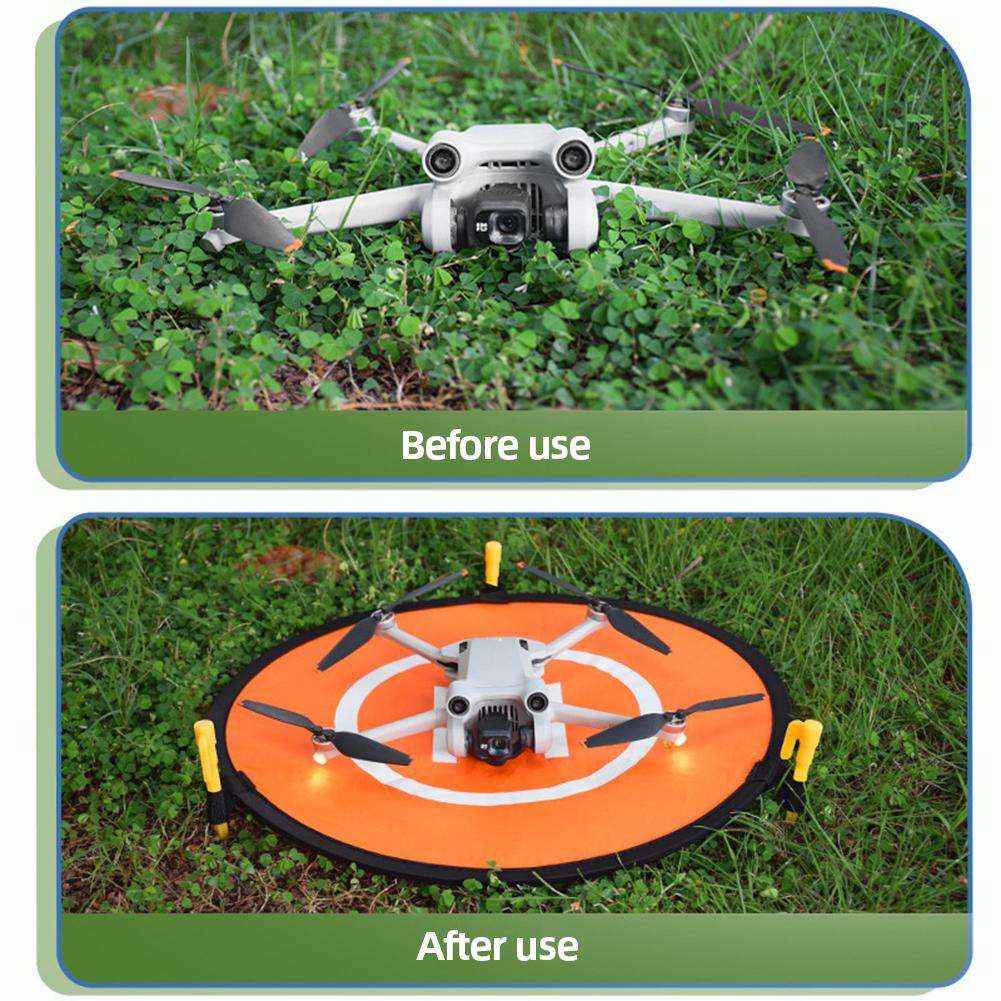 Aircraft Launch Pad Elastic Quadcopter Parking Apron Pad Foldable Double-Sided Helipad for DJI Mavic 3 Pro Mini 3 Mini 2