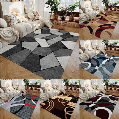 Nordischer geometrischer Teppich für Wohnzimmer, modernes Luxusdekor, Sofa, Tisch, große Teppiche, Badezimmermatte, Alfombra Para Cocina Tapis
