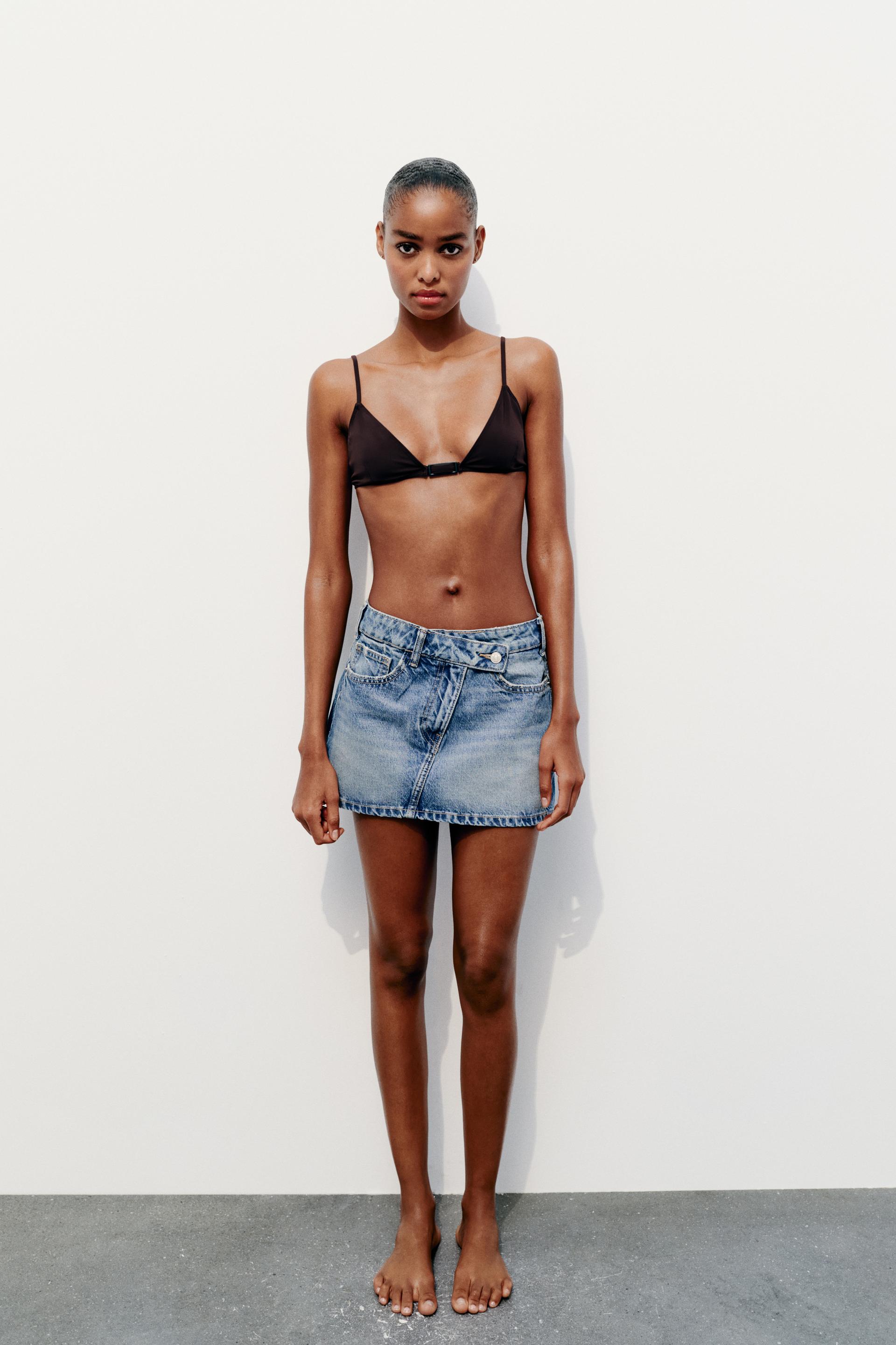 

ДЖИНСОВАЯ МИНИ-ЮБКА TRF