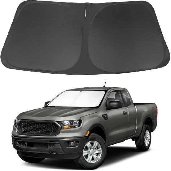 TINGLU Sun Shade For Tesla Model X Tesla X 2016-2024 2025 Accessories Windshield Sun Shade Window Shade UV Rays Protection Sun Visor Cover With