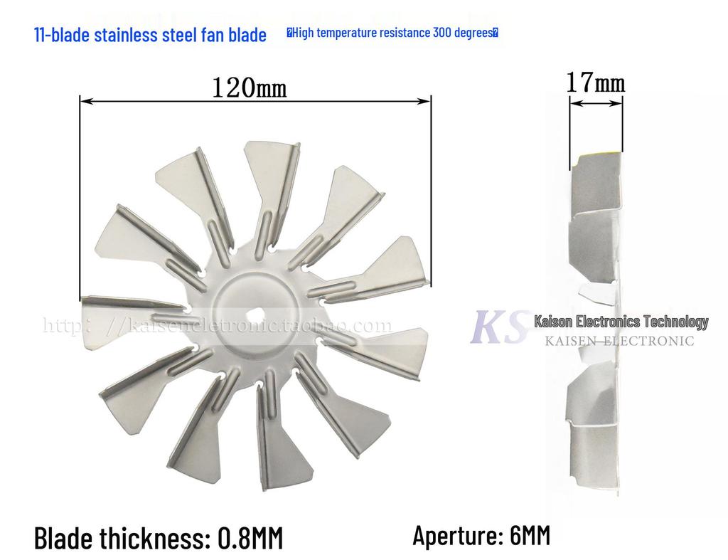Motor Air Fryer 304 Stainless Steel Steam Oven Fan Blades: 20mm, 19mm, 0mm, 11mm Galvanized Sheet.