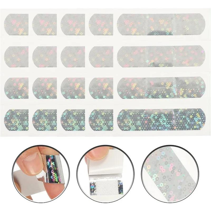 10pcs/set Holographic Color Band Aid Flash Laser Design Wound Plaster Patch for First Aid Strips Tape Dressing Adhesive Bandages