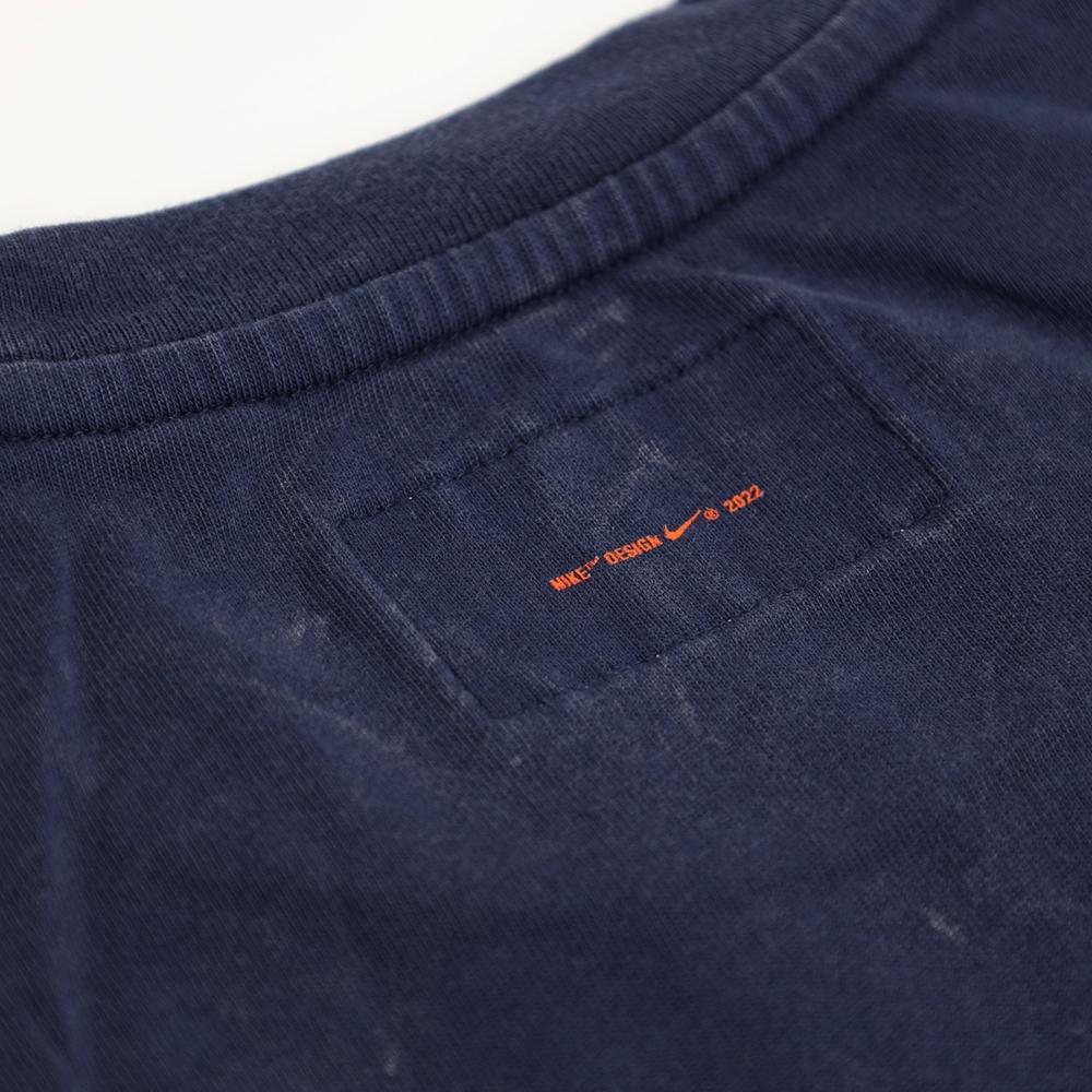 Nike Oversized Letter Embroidery Crew Neck Fitted Pullover Short Sleeve T-Shirt Unisex Tops Blue DX5836-410