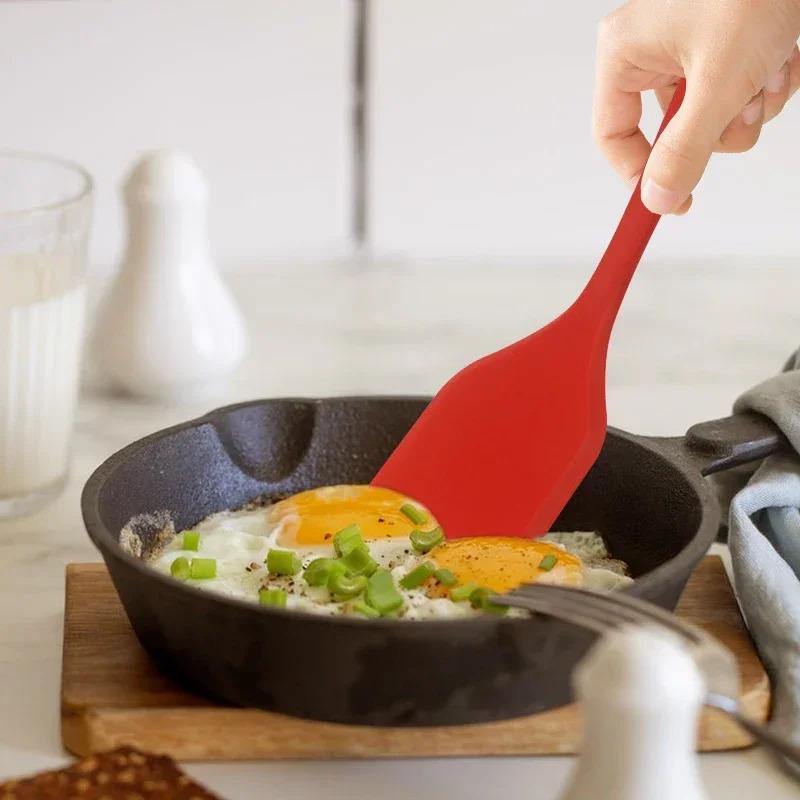 Silicone Cooking Leakage Spatula, Dense Shovel, Fried FishOmelette Shovel Non-stick Spatula, Kitchen Cooking Tools