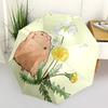 1pc Hamster DandelionAutomatic Open/close Folding Umbrella, Compact Portable Travel Umbrella, Perfect Birthday/Holiday, Cute Umbrella y005