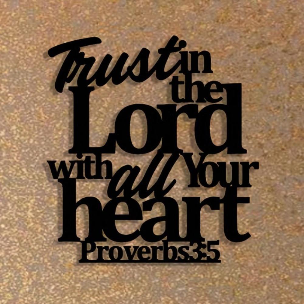 Precision Biblical Scripture Metal Plaque Wall Art Home Office Decor Wall Decoration Signage