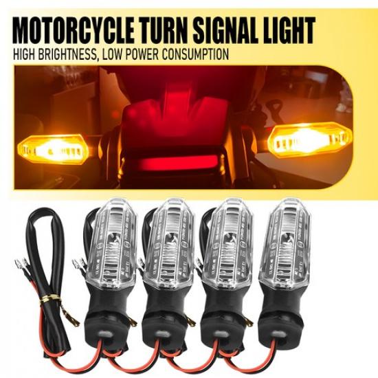 4Pcs F+R Clear Lens Light Signal Turn For HONDA CB 400F/500F/400X/500X 2013-2018