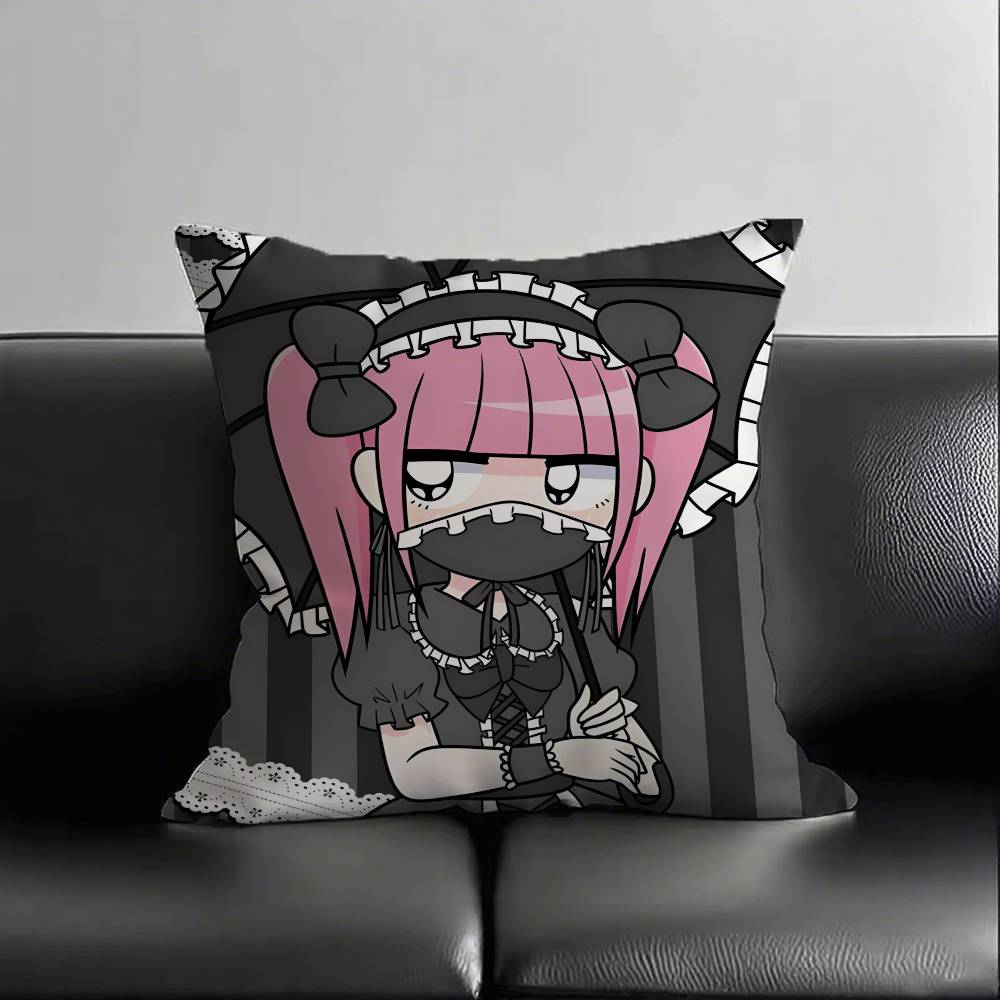 1pc Menhera Chan Pillow Case Fashion Square Pillowcase Bedroom Sofa Room Ins Decoration Leisure