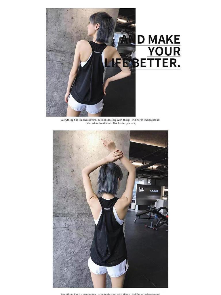 Damen Schnelltrocknendes I-förmiges Weste: Ärmelloses Mesh-T-Shirt für Laufen & Fitness