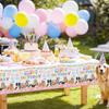 Avezano 3 pcs Puppy Dog Birthday Party Tablecloth Disposable 108x54 inch Puppy Themed Birthday Party Decorations Tablecovers Dog Pawty Decorations