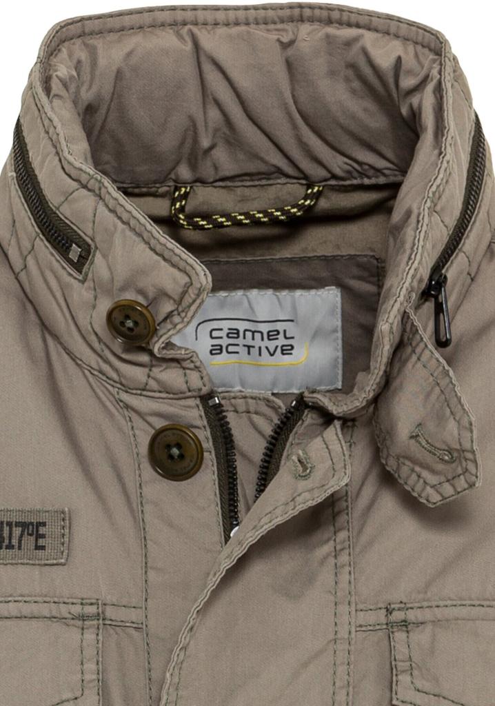 Winter Jacket Camel Active Fieldjacket with Roll-away Hood (420440 7446 31) Khaki