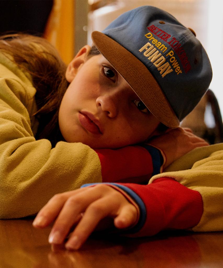 GOLDEN SUNSHINE Funday 5-Panel Cap_Blue Brown