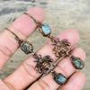 Labradorite Rough Earring Electroformed Copper Earrings Honey Bee Earring Labradorite Gemstone Jewelry Handmade Copper Jewelry Wedding Gifts