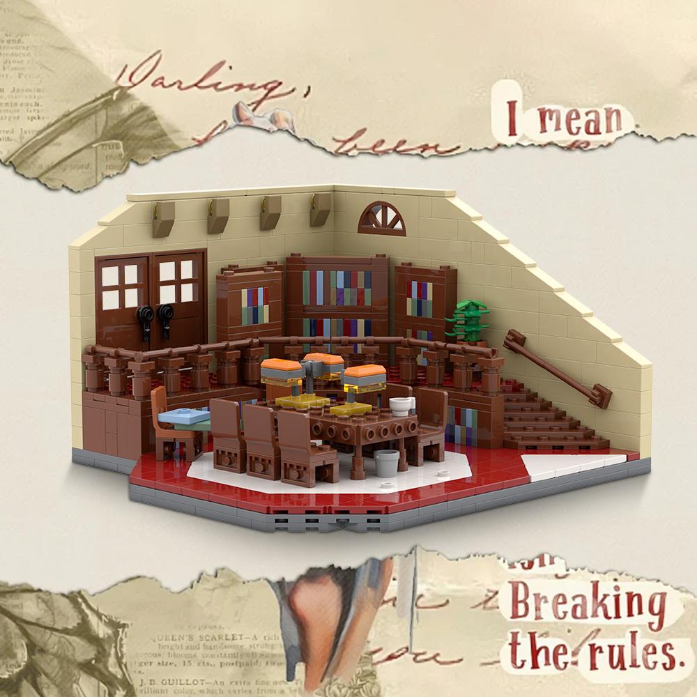 MOC Buffy – Im Bann der Dämonen: Sunnydale High School Bibliothek Bausteine Modell Sunnydale High School Bibliothek Steine Spielzeug Geschenk