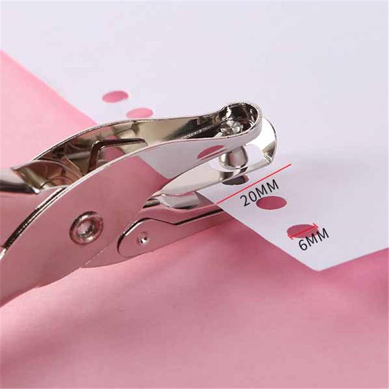 Metall Einlochstanzer Schwerlast Manueller Papierlocher für Binderblätter Schul- & Bürobedarf Handheld Locher