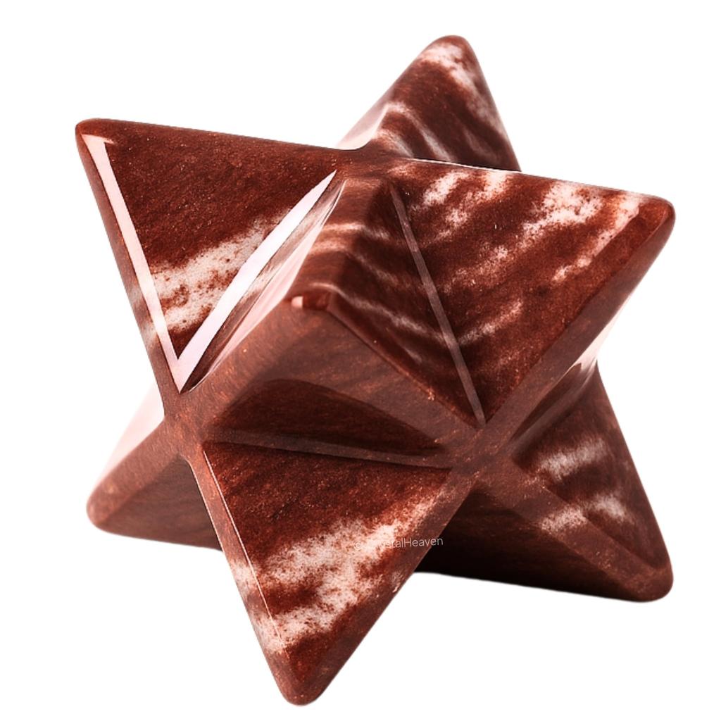Narmada Shiva Lingam Merkaba Kristallstern zur Heilung - Original zertifizierter Merkaba Heilkristall für Energieausgleich und spirituelles Wachstum - Verbessert