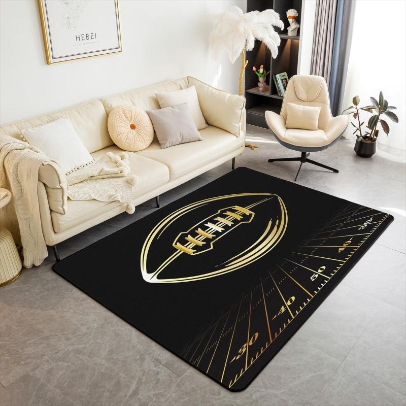 2D Basketball Court Area Rug Soft Non-Slip Basketball Crack Print Floor Mat Sports Theme Decor Carpet for Bedroom Game Room