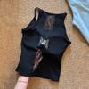 Highly Recommended: Women's Summer Lace Hollow Out Back Vest with Chest Pad