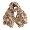 Versatile Autumn and Winter Thickened Zebra Pattern Imitation Cashmere Scarf for Women Cold Proof Warm Neck Scarf Striped Shawl