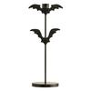 Gothic Bat Shape Candelabra Halloween Decoration Iron Taper Candleholder Easy Setups Festives Table Centerpieces Decors